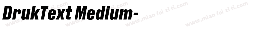 DrukText Medium字体转换